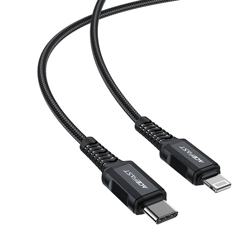 Kabel Acefast C4-01 Lightning - Usb-C Pd 30W 3A 480Mb/S 1,8M - Czarny