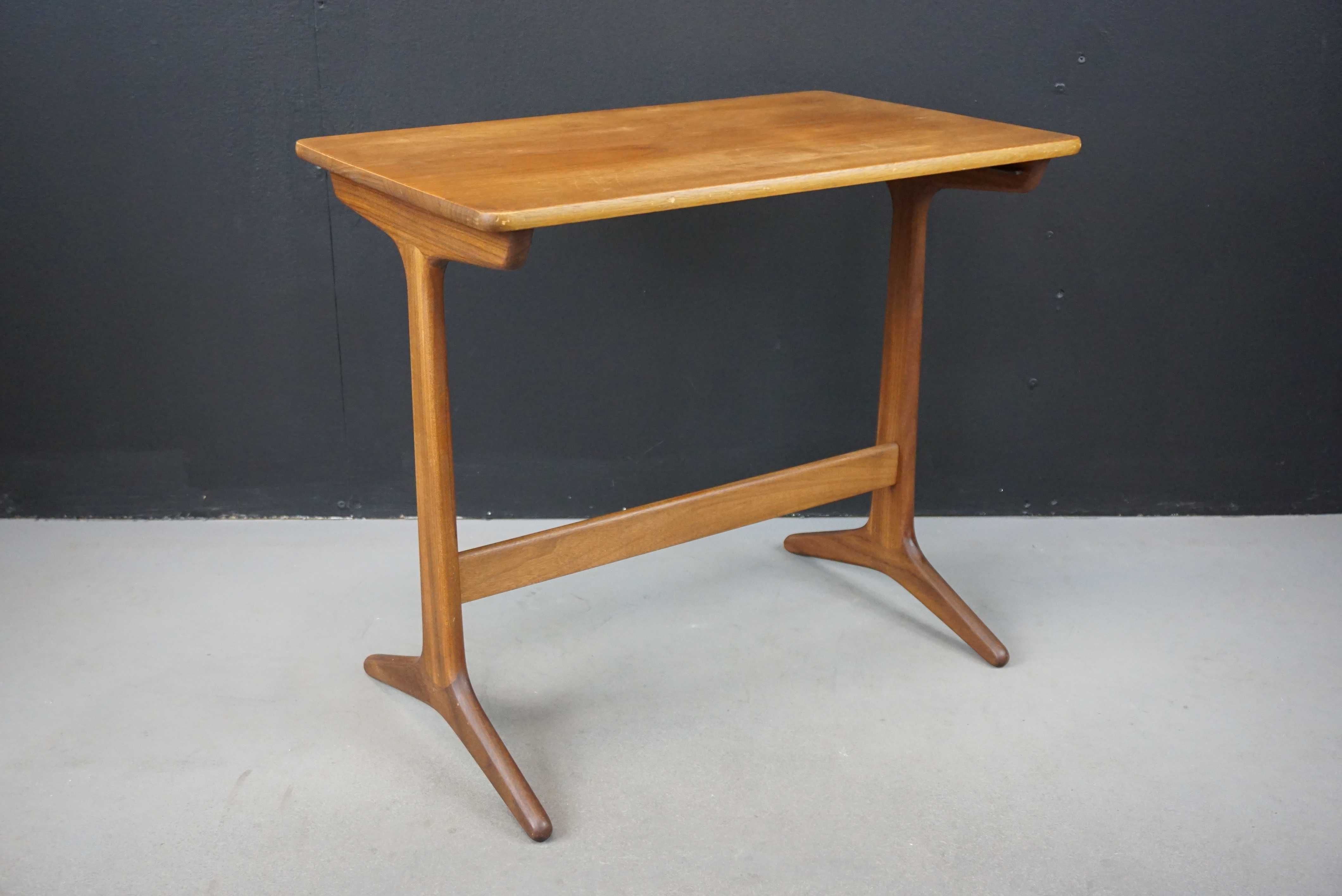 Mały stolik teakowy tekowy pomocnik Mid Century