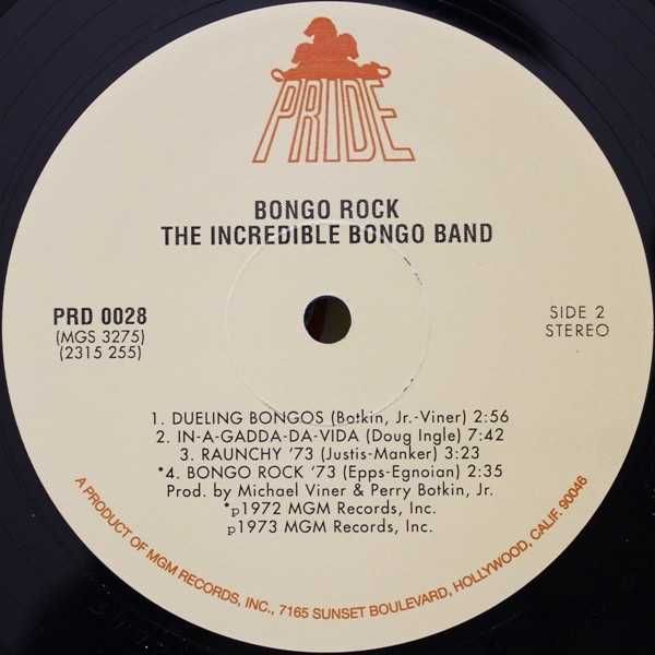 Michael Viner's Incredible Bongo Band– Bongo Rock