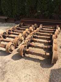 Koła do drezyny wagonika kopalniane szynowe zestaw kołowy wózek ośka