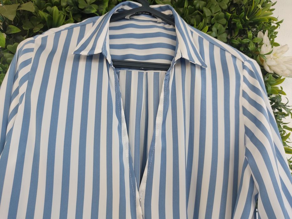 Camisa riscas azuis, Stradivarius