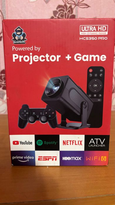 Портативний смарт-проєктор для ігрової приставки Android 11 HCS350 PRO