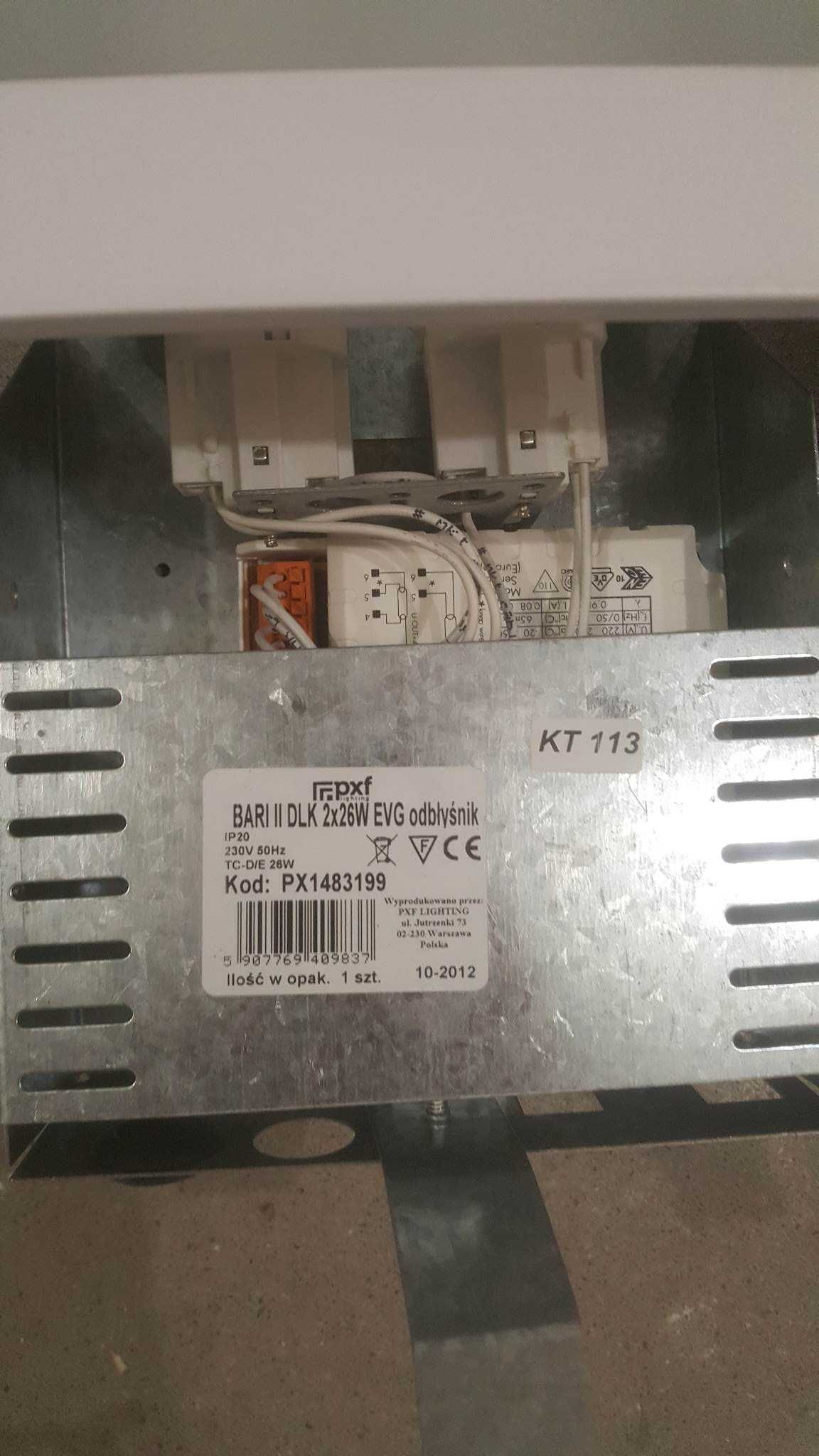 Lampa ,  Oprawa downlight Bari II DLK 2x 26W odbłyśnik, Lampa sufitowa