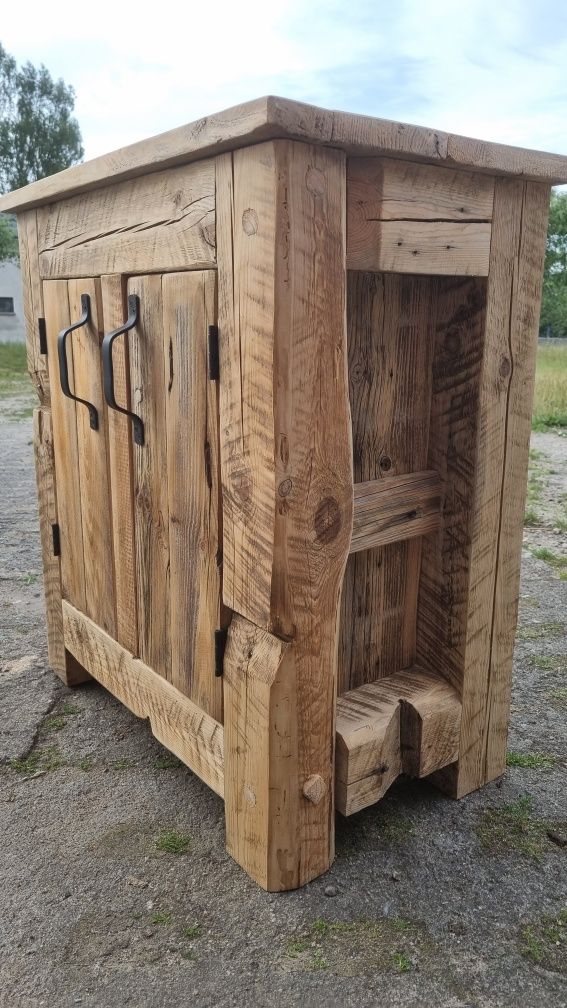 Szafka pod umywalkę stare drewno