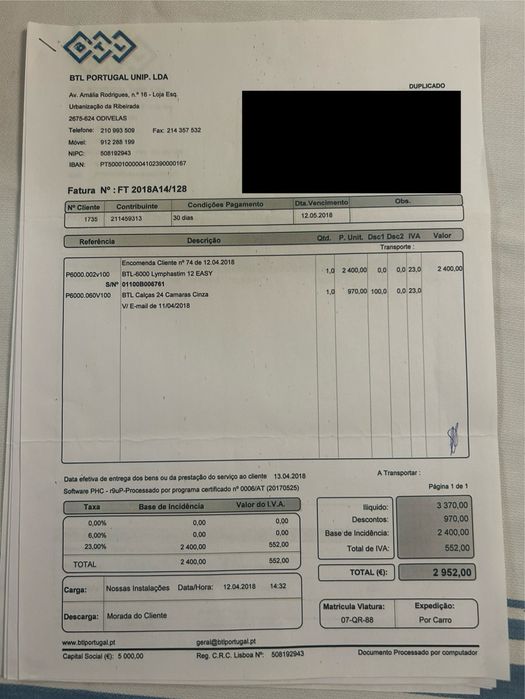 Máquina de Drenagem Linfática - BTL-6000 Lymphastim Easy