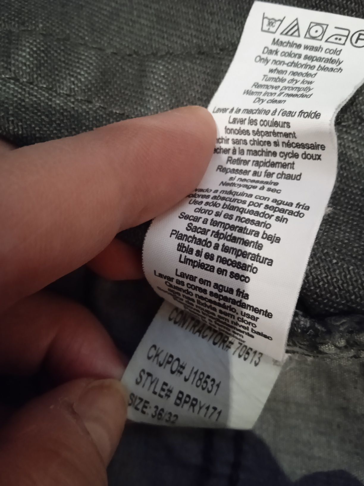 Spodnie męskie Calvin Klein Jeans rozm.36/32 L