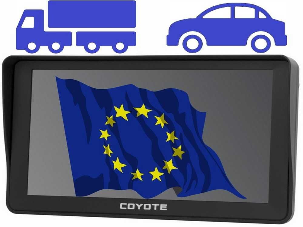 TIR Европа GPS навигатор COYOTE 780 Delivery Star 7 дюймов 256mb 8Gb