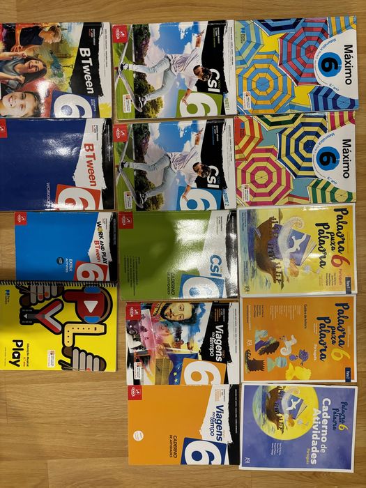 Manuais escolares do 6 ano. Livros 5€ cada