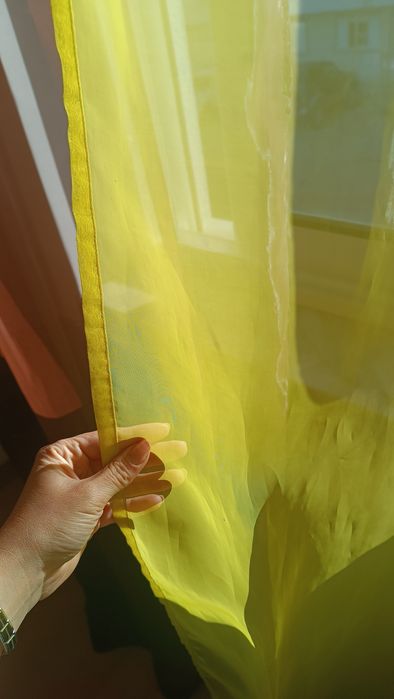 Conjunto de 3 cortinados transparentes