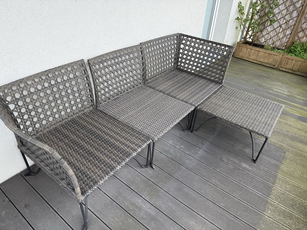 JUTHOLMEN 3 osobowa sofa modułowa IKEA ogród balkon