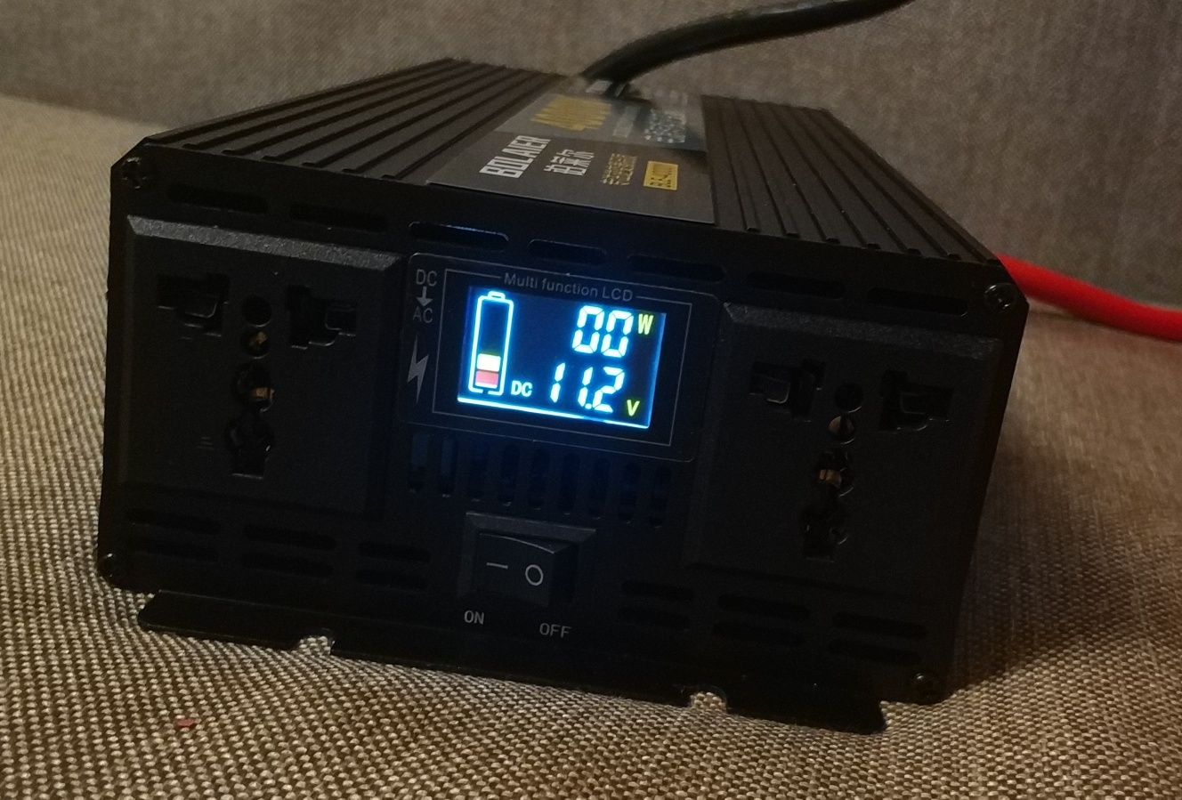 Iнвертор напруги 4000w  12v-220v ( перетворювач ) чистий синус .