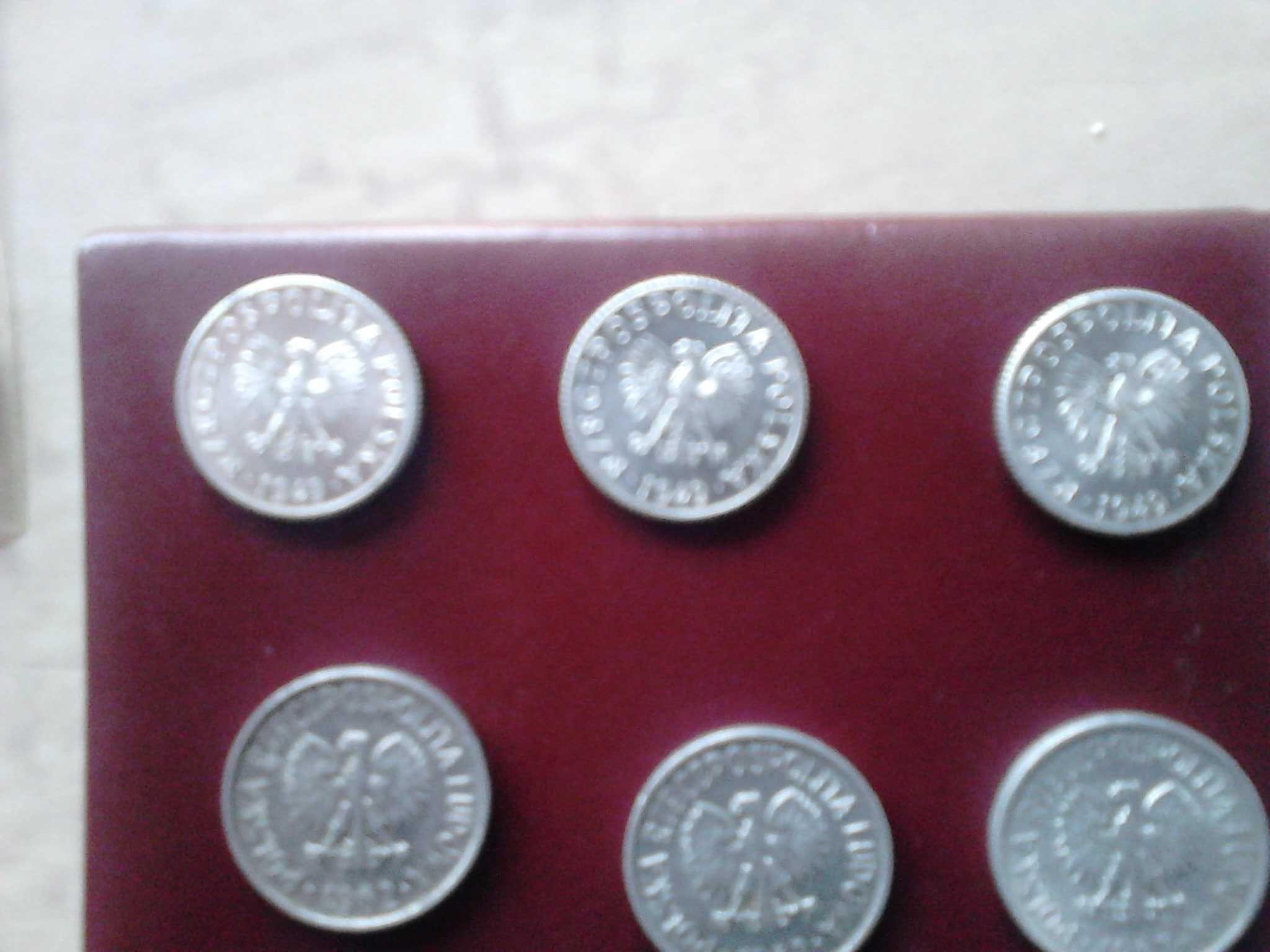 Moneta , od 1958 r , 9 szt  ,BZM