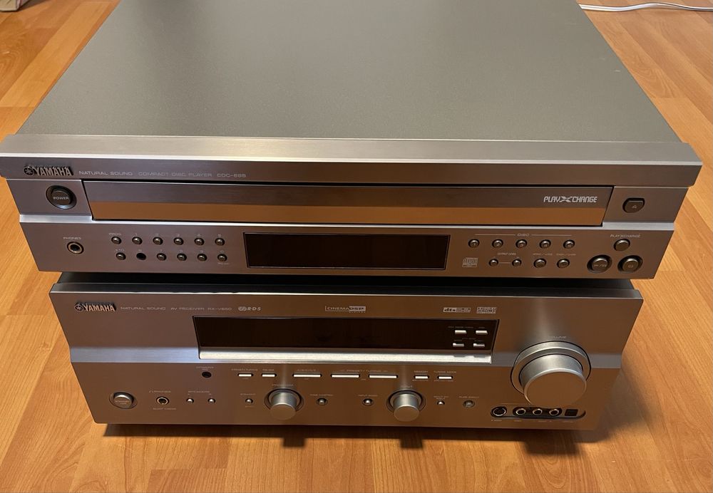 Ресивер RX-V650.    CD-чейнджер Yamaha CDC-685.