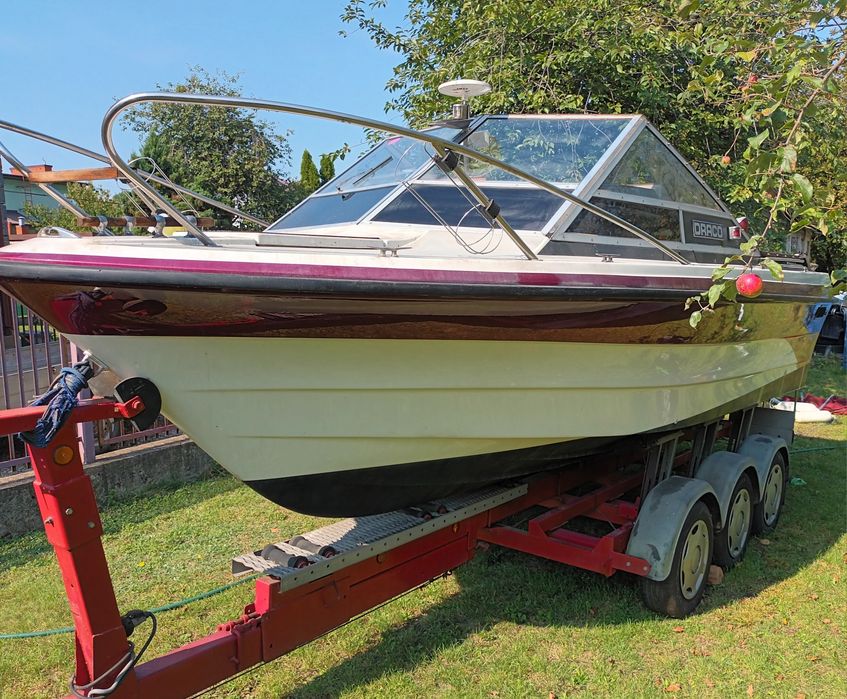 Łódź motorowa DRACO 2100 z silnikiem Volvo Penta stan bdb