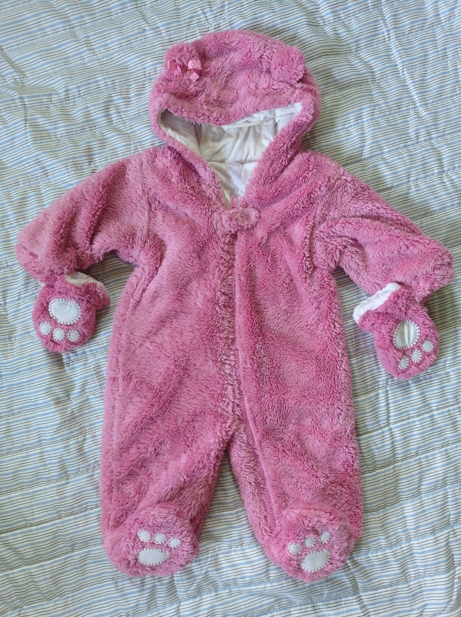 Puchaty kombinezon miś NEXT baby 3-6 m-cy