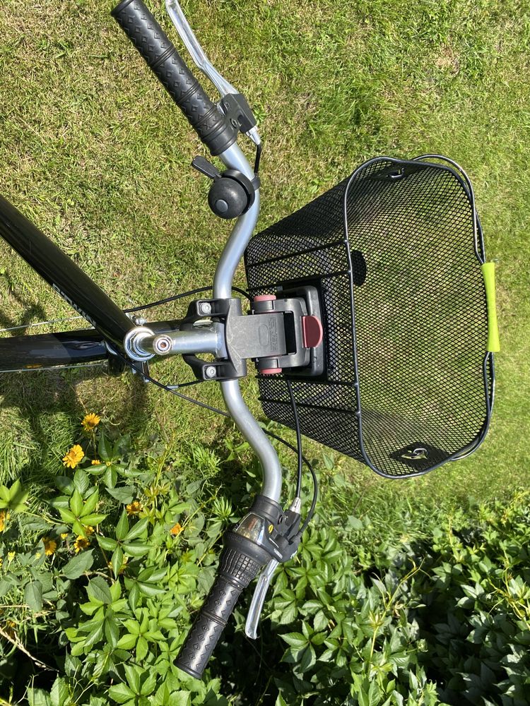 Rower miejski damski Btwin Elops 100 koła 26 rama S z koszykiem