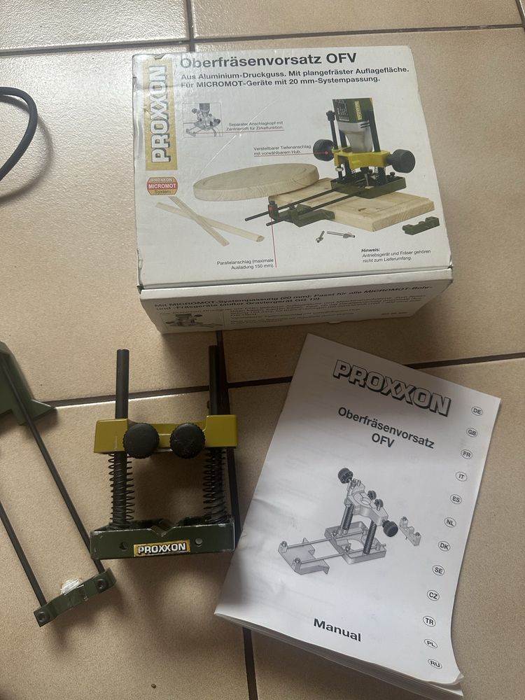 Frezarka Proxxon IBS/E wraz z przystawką OFV