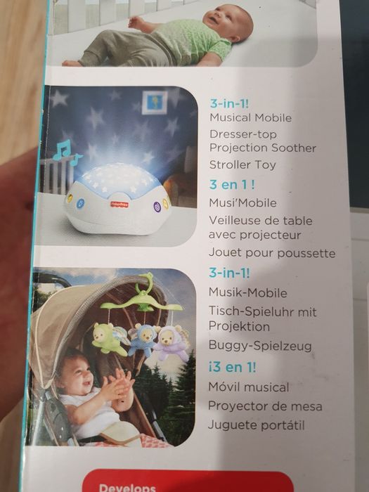 Karuzela do łóżeczka Fisher Price z projektorem stan jak NOWY !!!