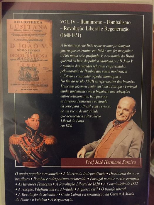 Coleção de 6 VHS História de Portugal