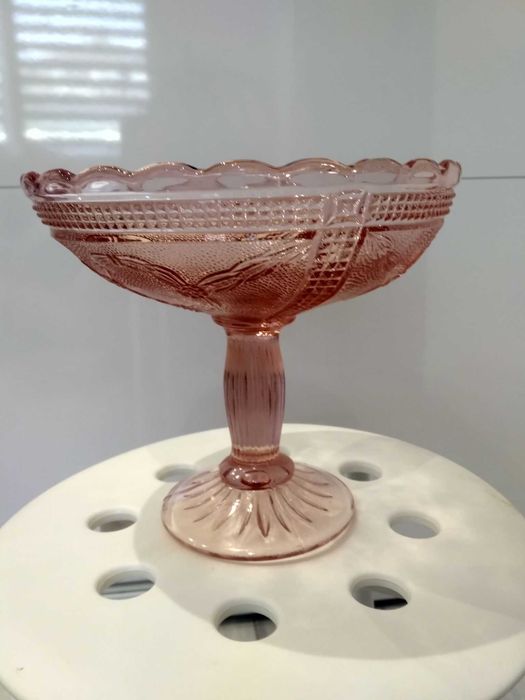 Patera szkło barwione PRL Huta Szkła HSG Ząbkowice