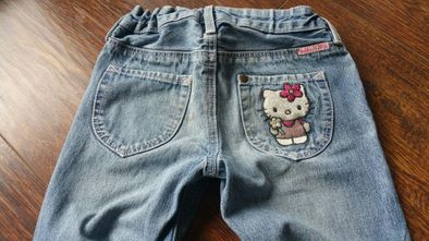 Spodnie h&m hello kitty dzinsy 110