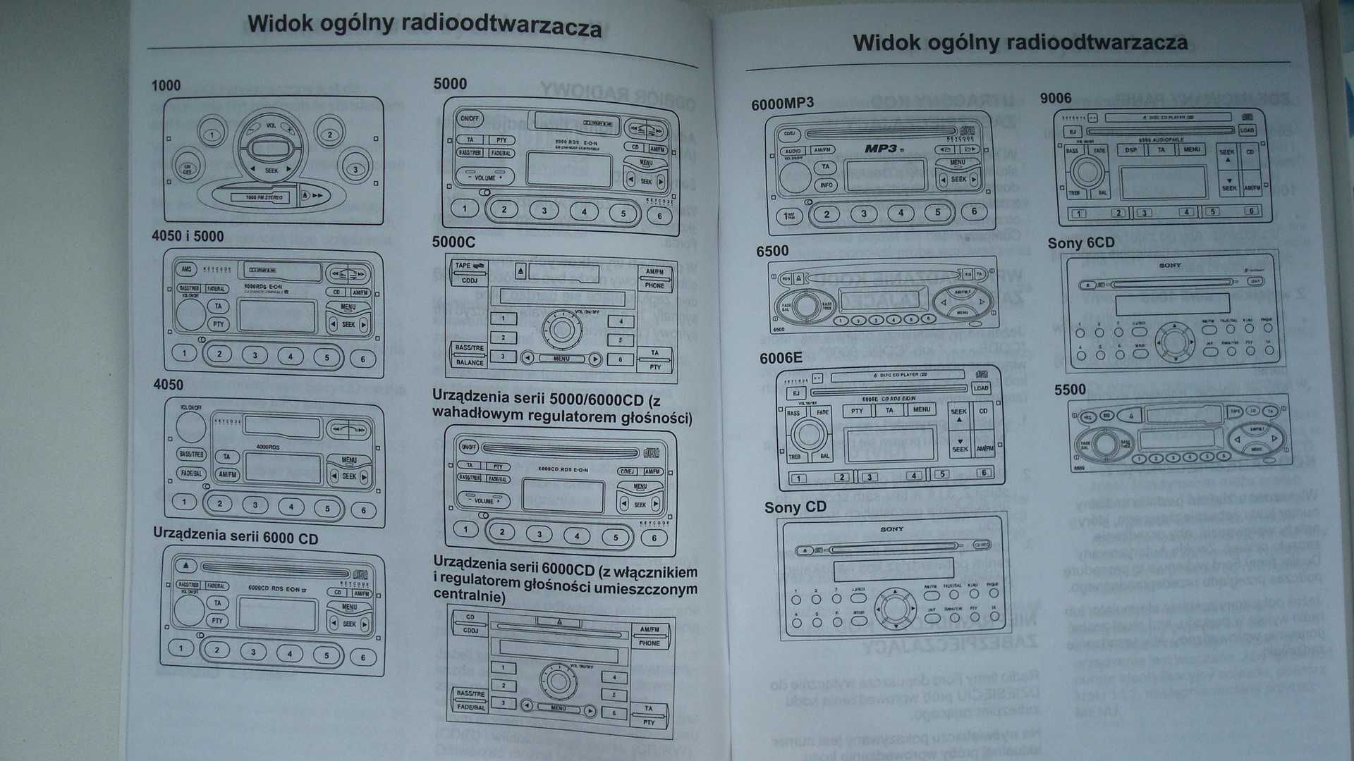 FORD FUSION 2005 -2012 Polska książka obsługi +instrukcja audio radia