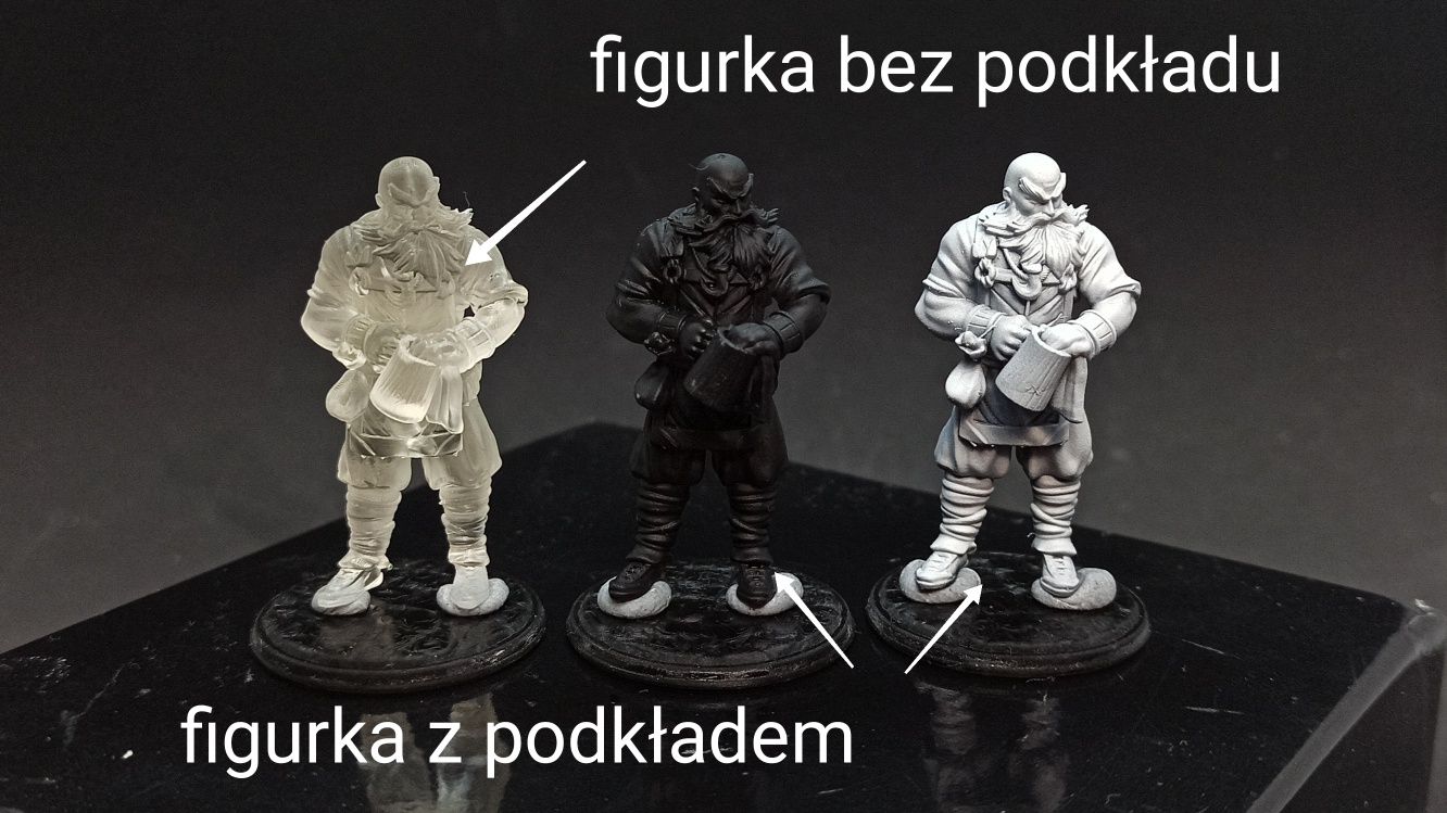 Mix 3 figurek RPG Fantasy/SF z żywicy