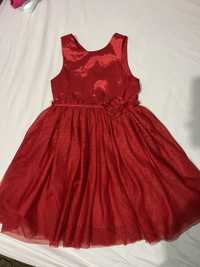 Нарядное празничное красное платье для девочки