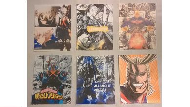 Anime Manga - My Hero Academia No.3- zestaw 6 plakatów 25x20