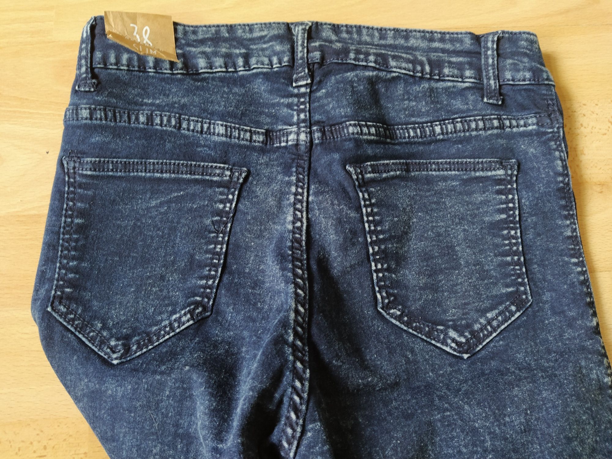Spodnie jeansowe legginsy Reserved slim