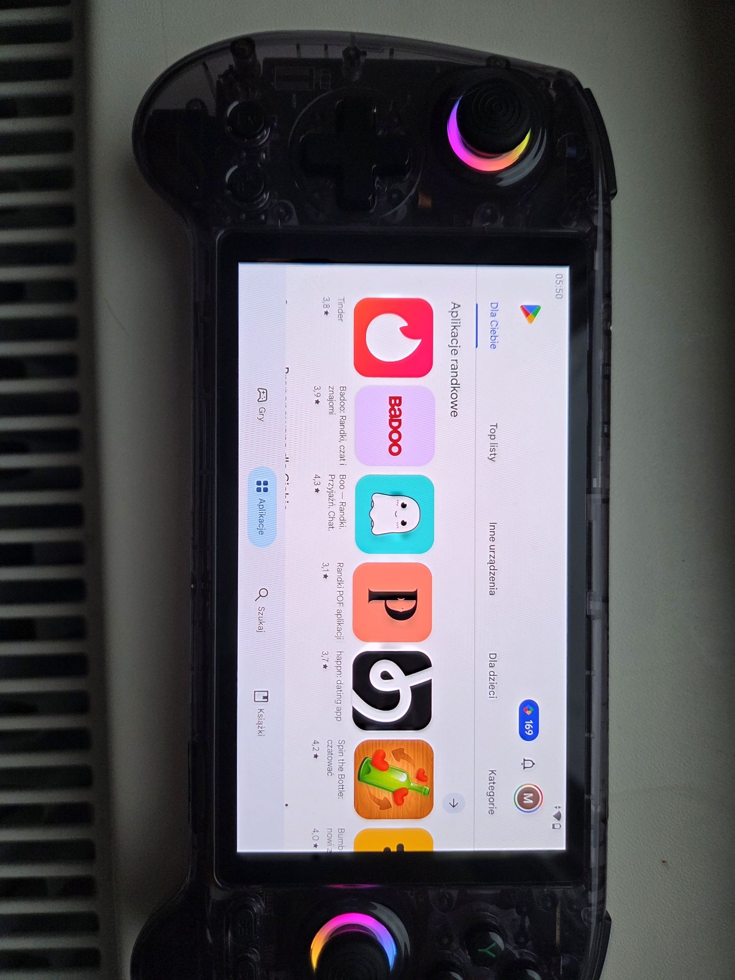 Konsola Anbernic RG577 nowość. Nintendo switch, PS1, PS2, GBA i inne