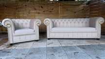 Sofa Chesterfield IV III II I. Narożnik.