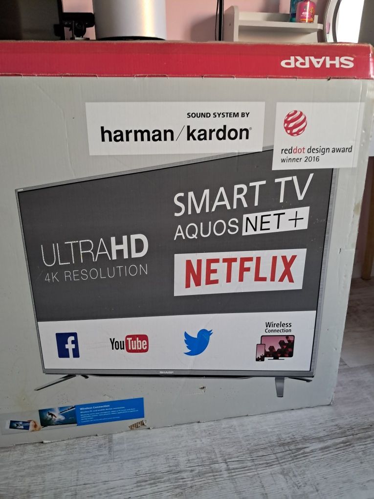 Telewizor 55cali  Smart TV led 4K UHD SHARP