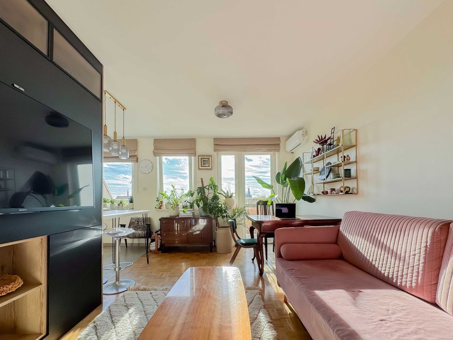 Słoneczne 3-pokoje ul. Drobnera z widokiem na rzekę i klimatyzacją