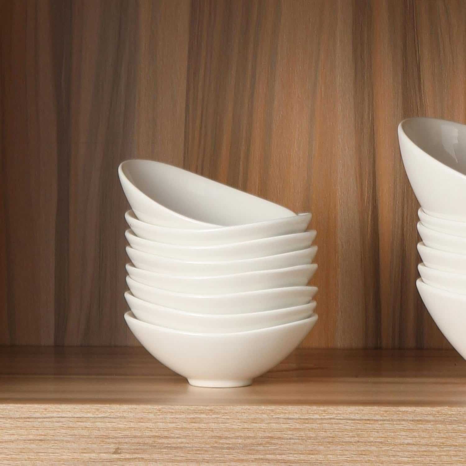 LIFVER Zestaw 8 Misek do Dipów, 85 ml, Porcelanowe Miski do Serwowania