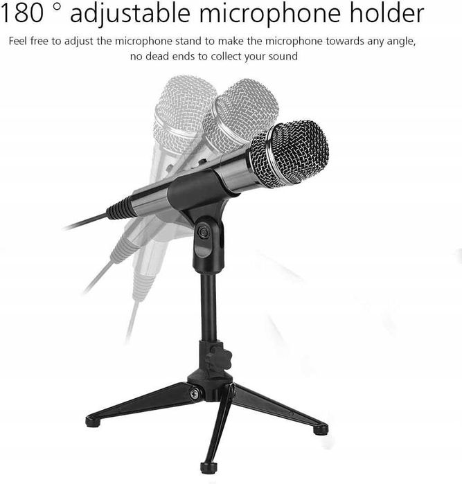 Mikrofon pojemnościowy XIAOKOA M30 USB + statyw