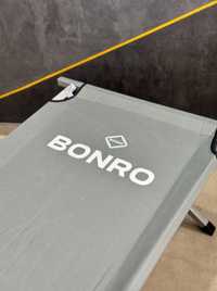 Портативне складне ліжко для кемпінгу bonro сталева розкладачка