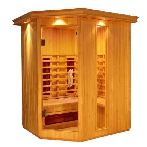 Sauna INFRARED INFRAROT narożna na podczerwień kabina do 4 osobowa