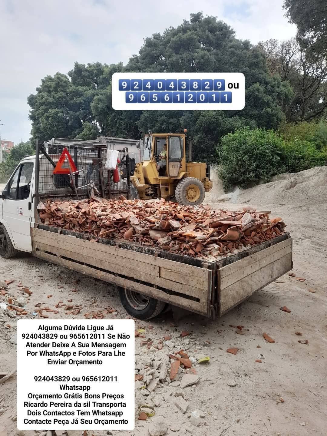 Faço cargas e entulho madeira Pladur monos