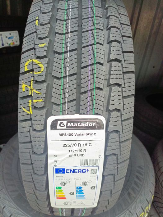 Nowe opony całoroczne wielosezonowe 225/70/15c Matador