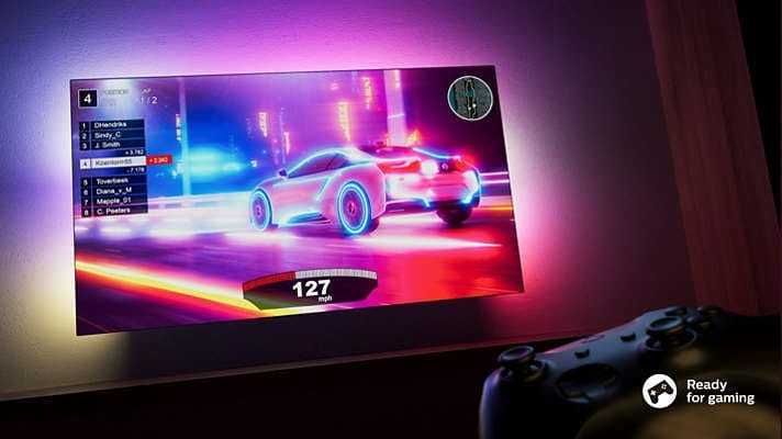 Nowy Philips 65 cali 3xambilight 4K Smart WIFI DVB-T2 65PUS8009 gw12m