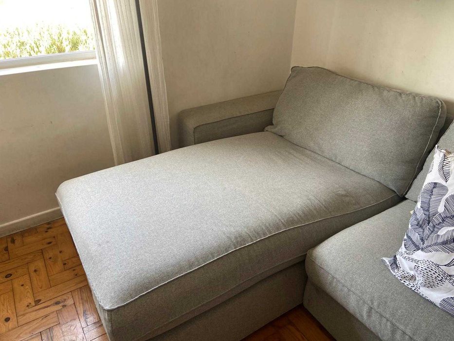KIVIK Chaise longue cinzento