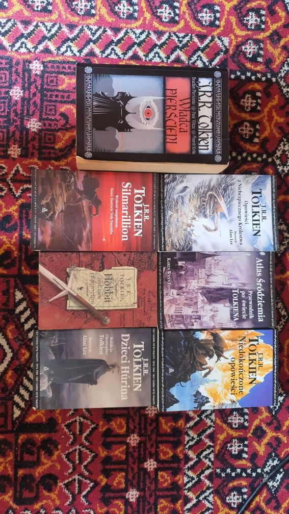J.R.R. Tolkien zestaw książek, Władca pierścieni, Hobbit, Silmarillion
