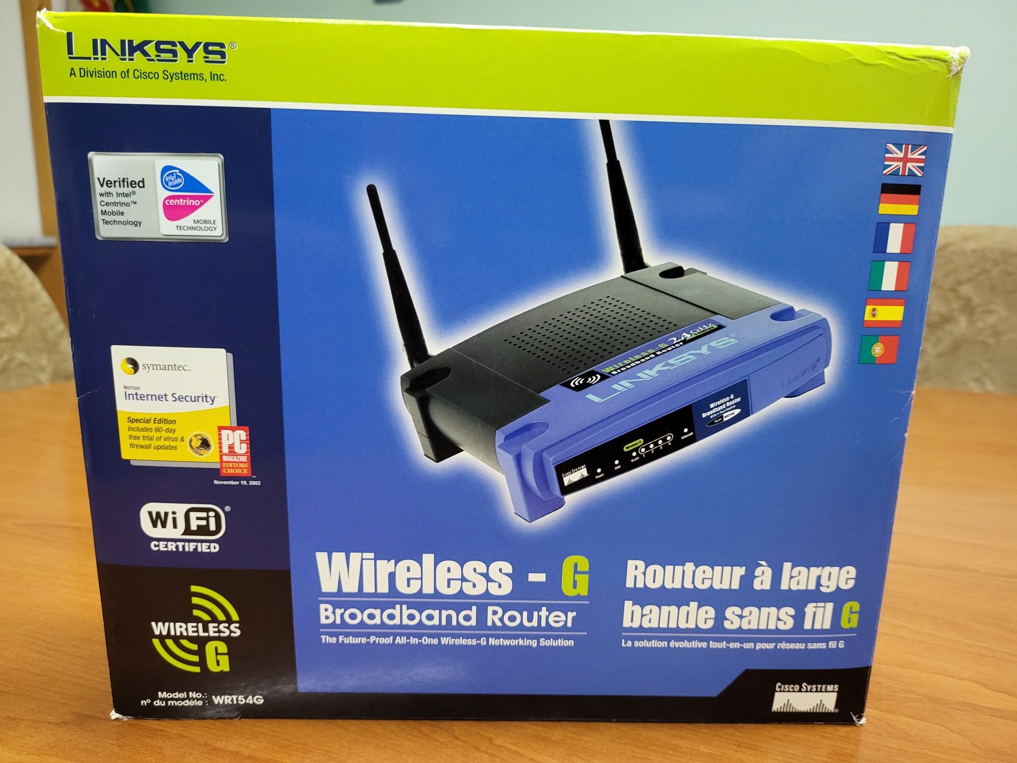 Router wireless em caixa