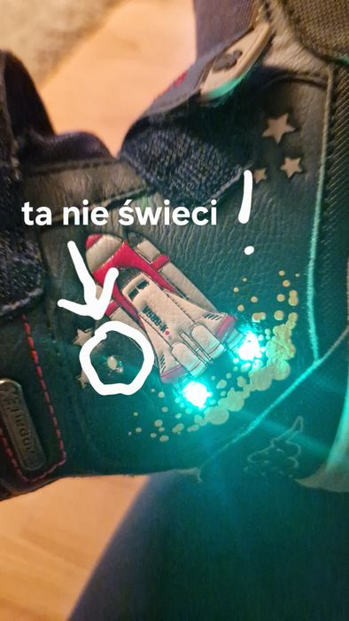 Świecące kozaki chłopięce Kappa rozm. 26