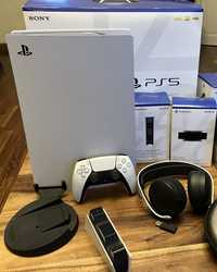 PlayStation 5 ps5 z napędem + dysk 1tb pulse 3d