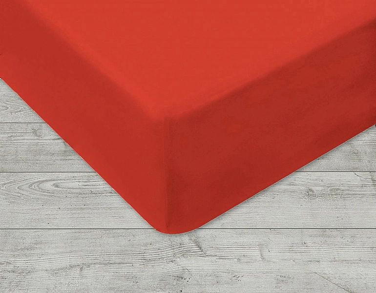 Prześcieradło jersey z gumką 180x200 kolor Czerwony