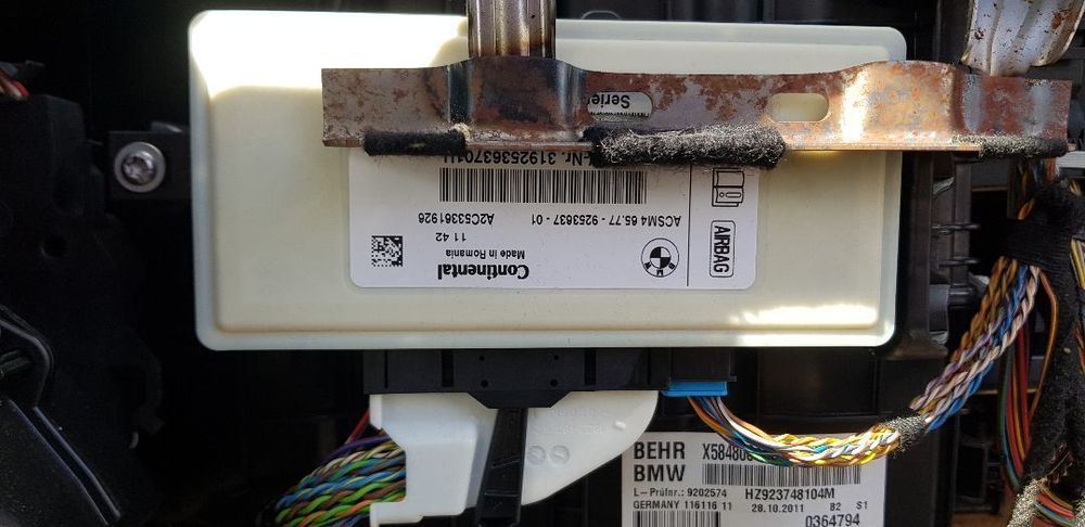 BMW F10 F11 MODUŁ PODUSZEK AIRBAG 9253637