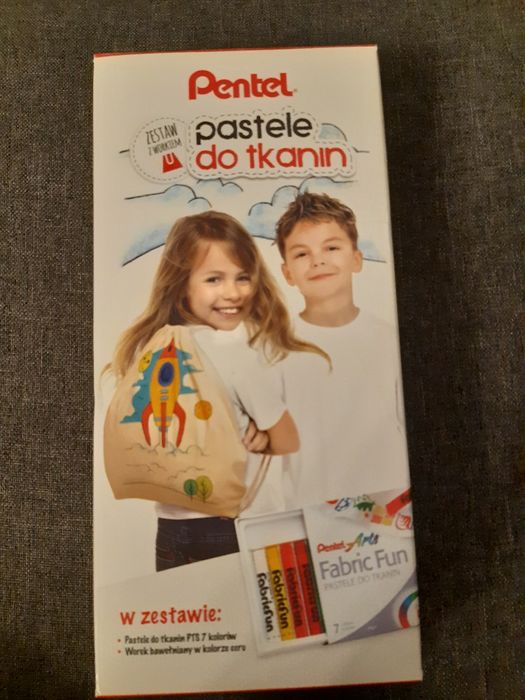 Pastele do tkanin z workiem
