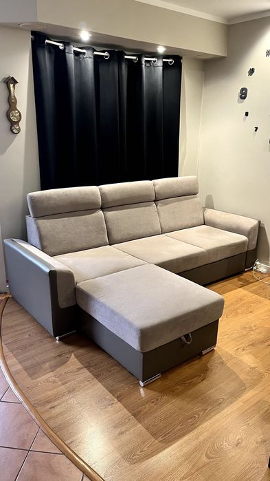 Narożnik rozkładany z funkcją spania